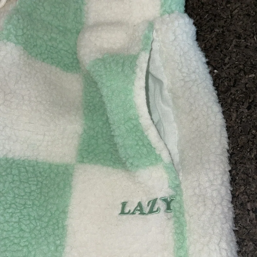 Lazy Oaf Limited Edition Pistachio Checkerboard Fleece Shorts